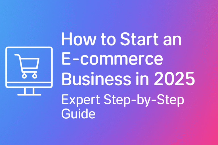 How to Start an E-commerce Business in 2025: Expert Step-by-Step Guide